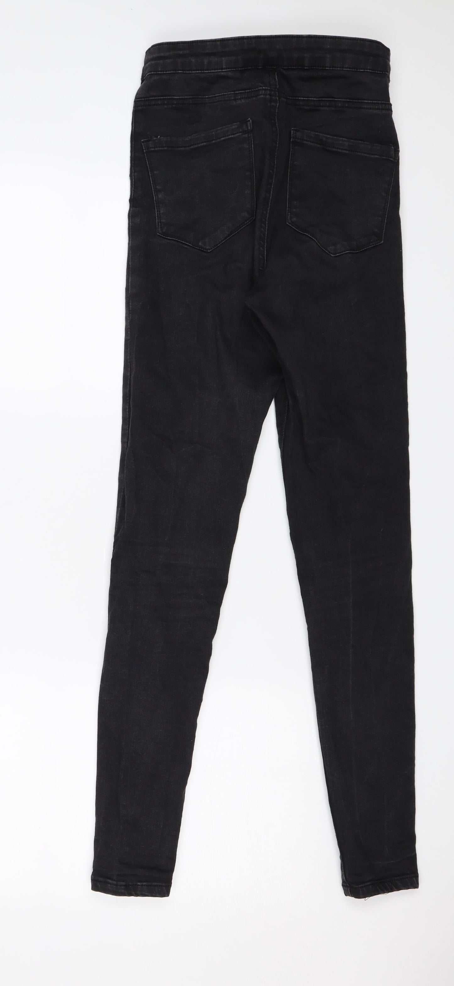 Denim & Co. Womens Black  Denim Skinny Jeans Size 10 L28 in