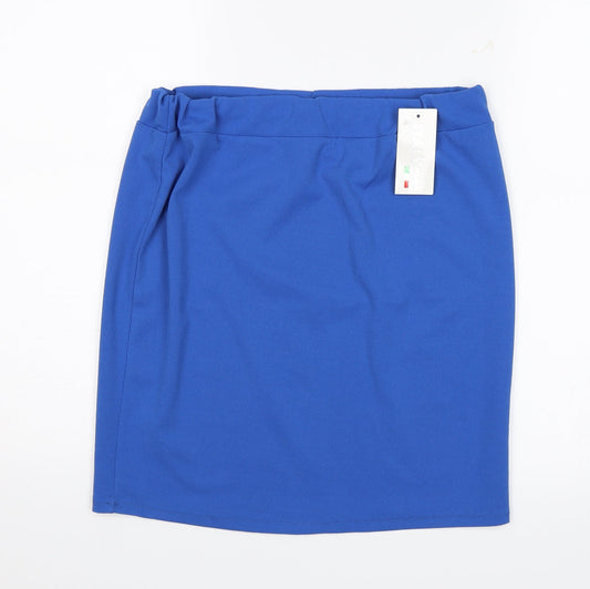 Italy Moda Womens Blue   Mini Skirt Size XL