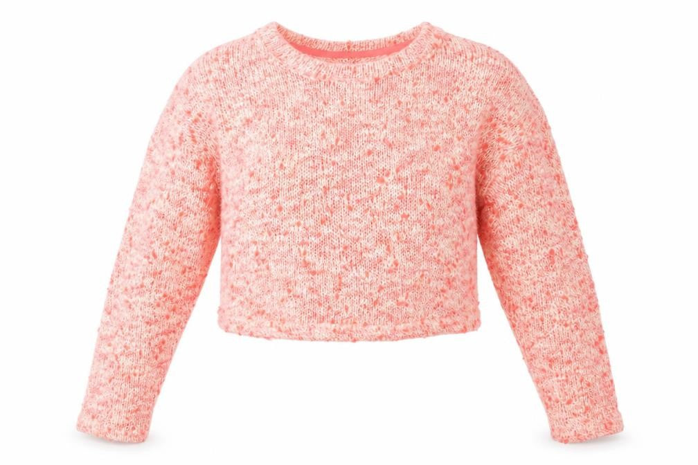 Front view of New Look girls’ orange jumper, size 12-13, years - cropped