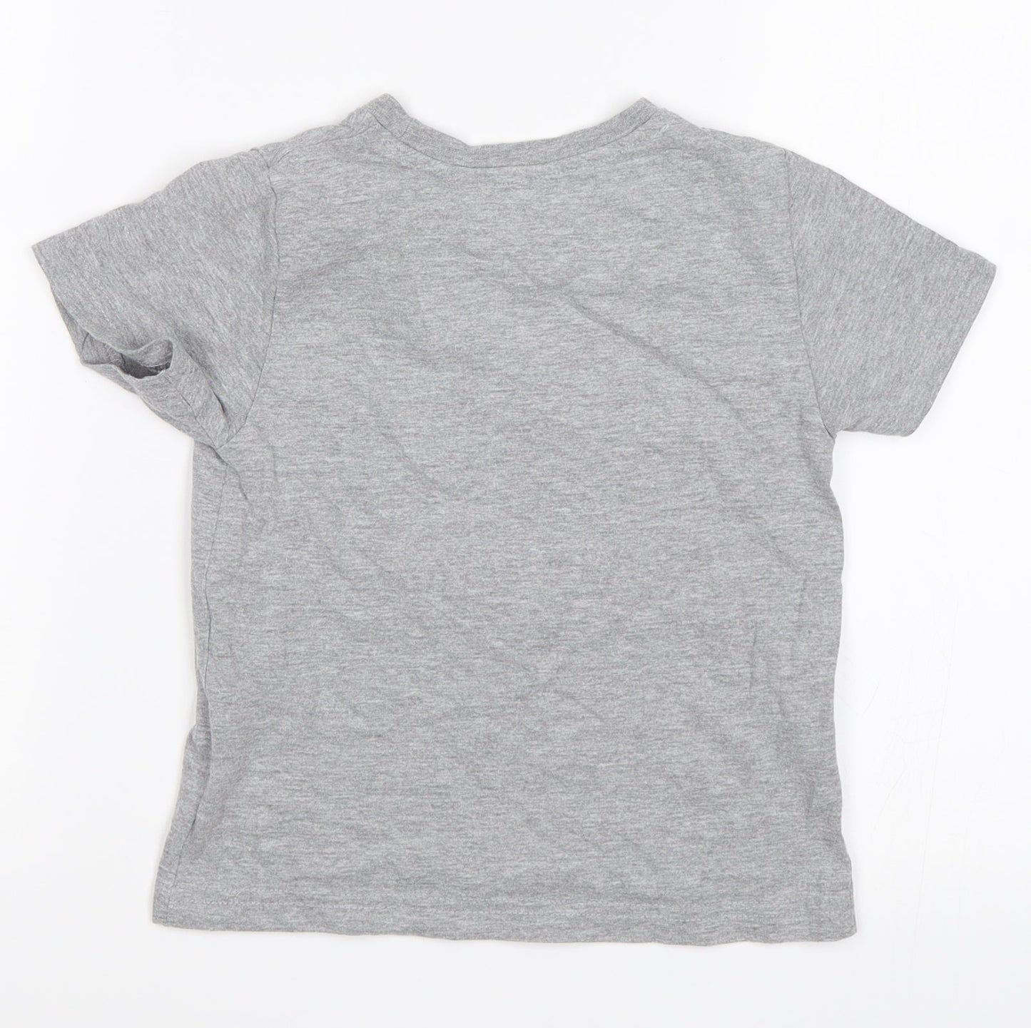 Primark Boys Grey   Basic T-Shirt Size 5-6 Years  - Pow