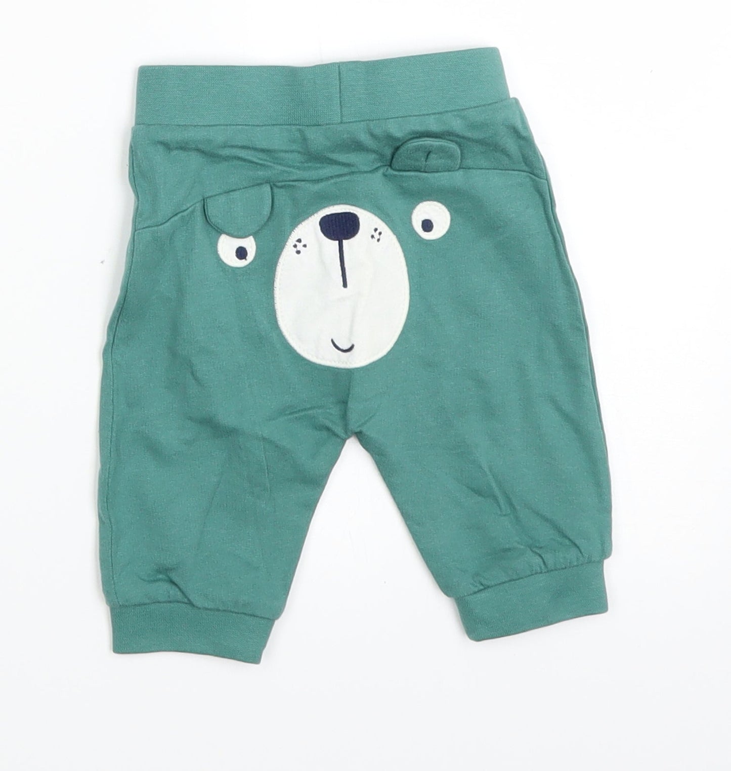 TU Baby Green   Sweatpants Trousers Size 0-3 Months  - Teddy bear