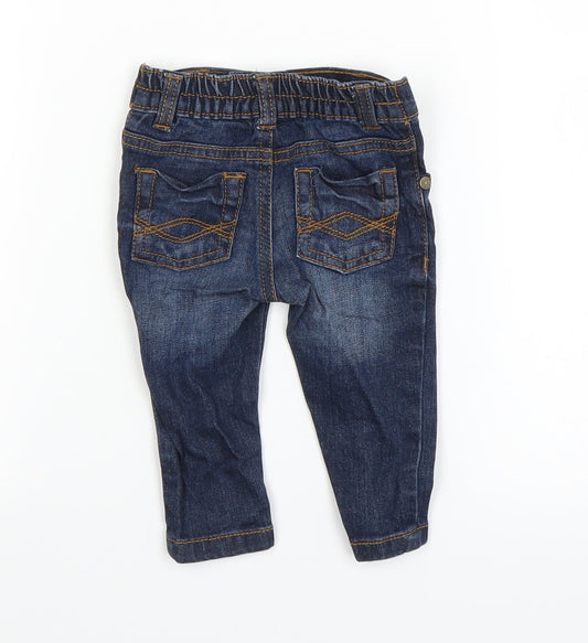 F&F Baby Blue  Denim Capri Trousers Size 0-3 Months
