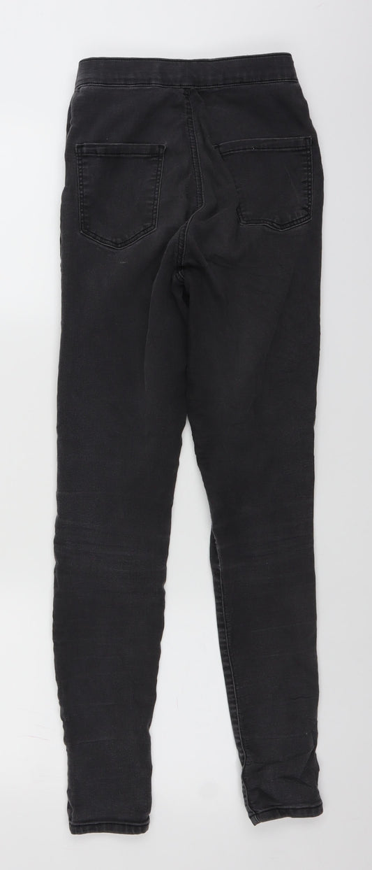 Topshop Womens Grey  Denim Jegging Jeans Size 28 in L27 in