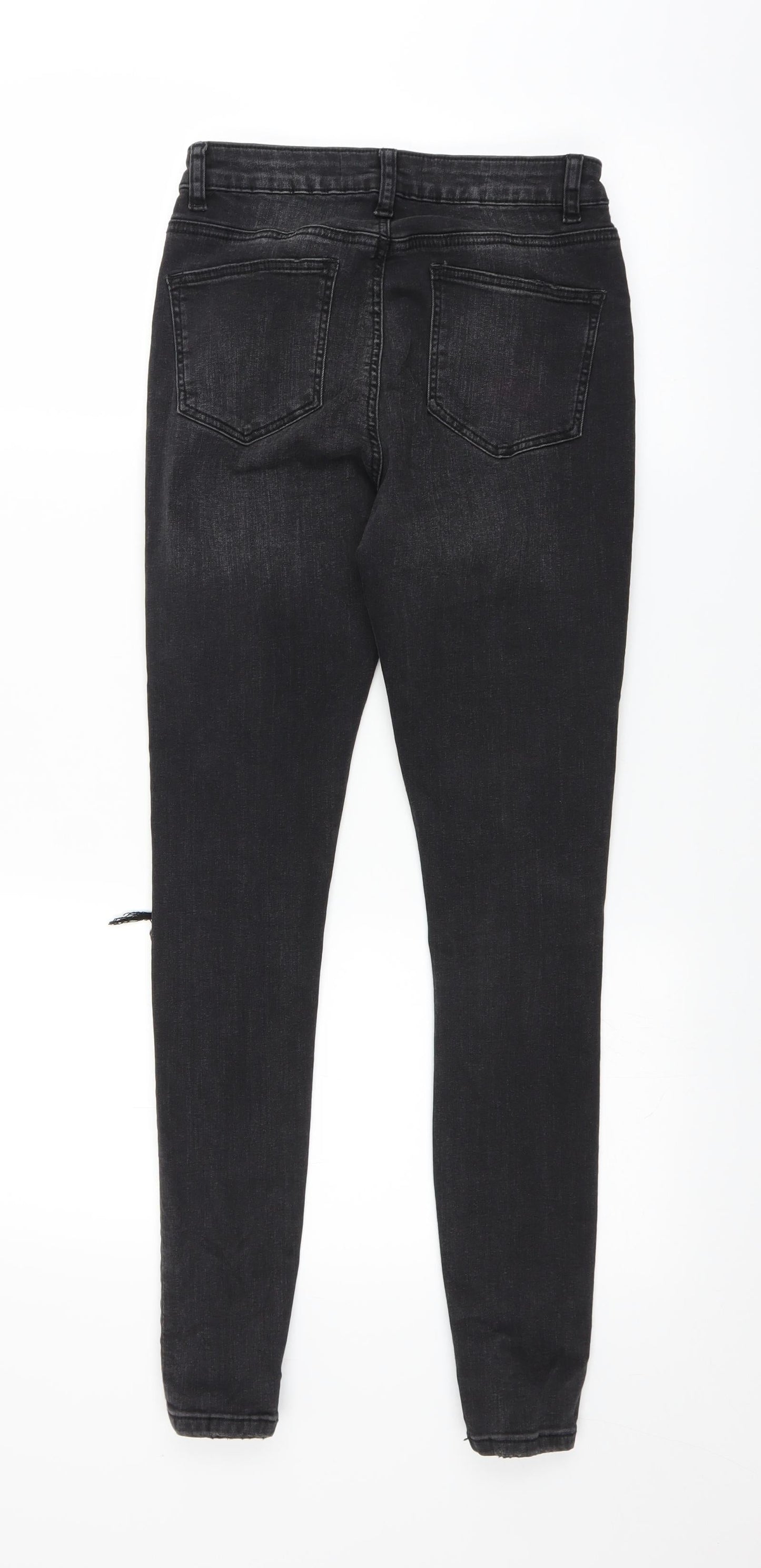 Primark Womens Black  Denim Skinny Jeans Size 8 L27 in