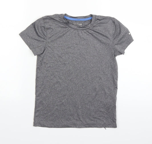 Souluxe Girls Grey   Basic T-Shirt Size 8-9 Years
