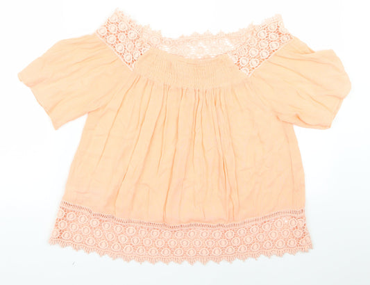 Miss Selfridge Womens Pink   Basic Blouse Size 10