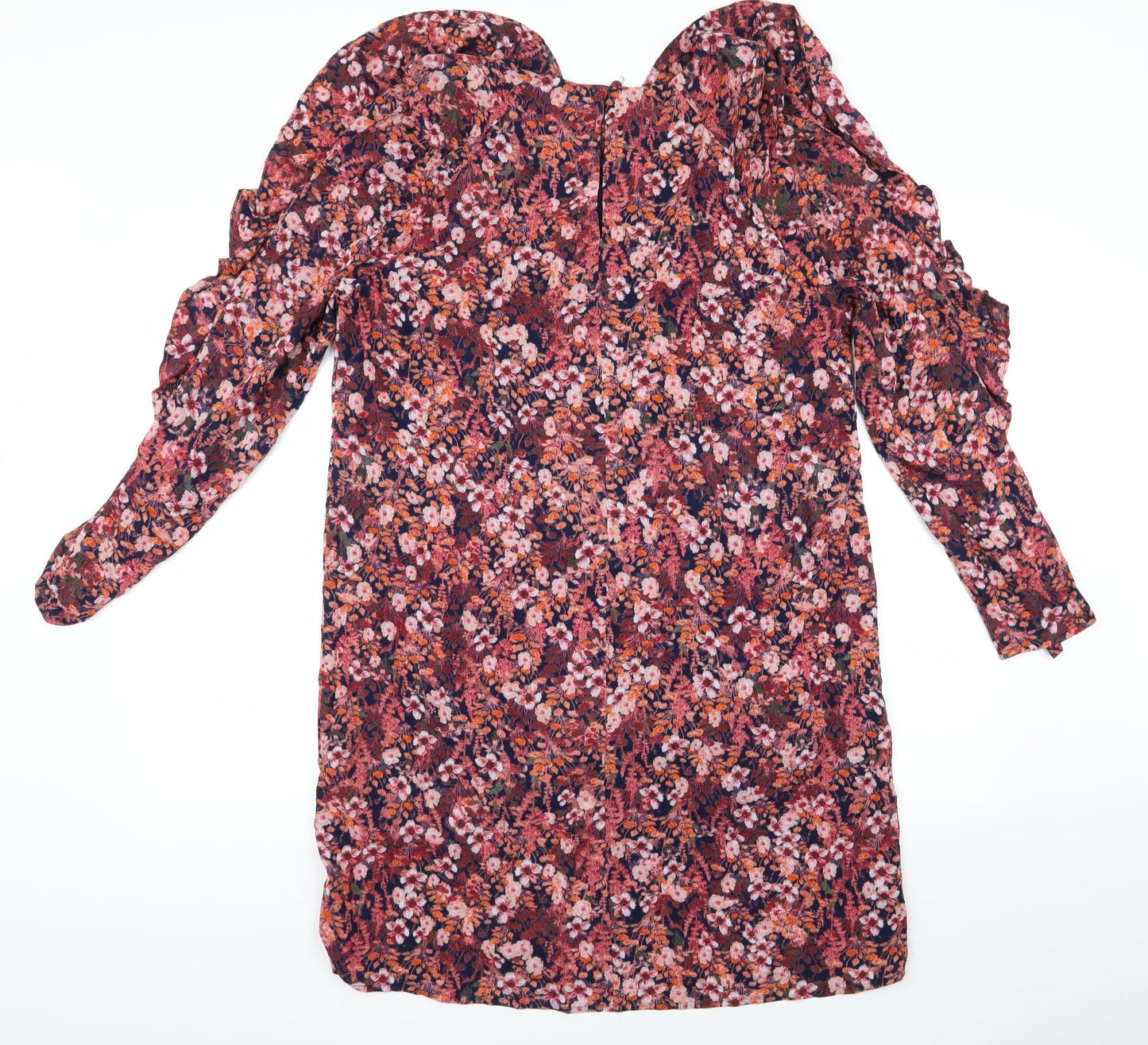 H&M Womens Red Floral  A-Line  Size 12