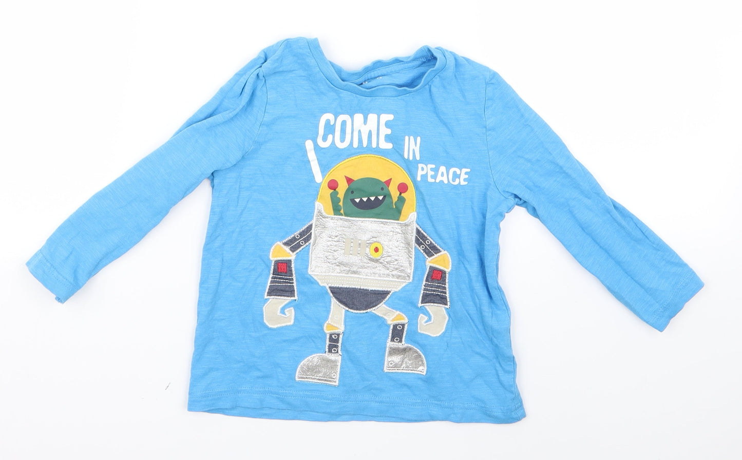 Nutmeg Boys Blue   Basic T-Shirt Size 2 Years  - v
