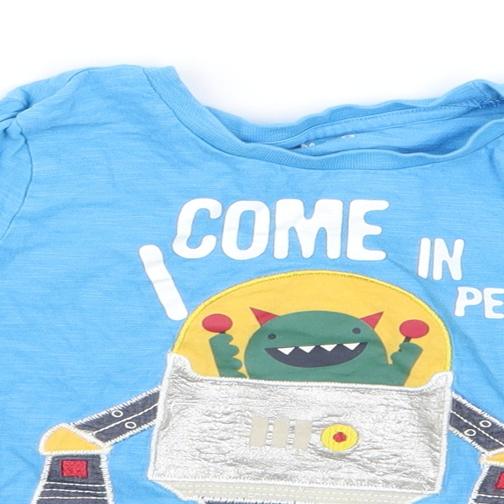 Nutmeg Boys Blue   Basic T-Shirt Size 2 Years  - v