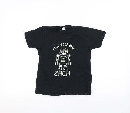 Gilden Boys Black   Basic T-Shirt Size M