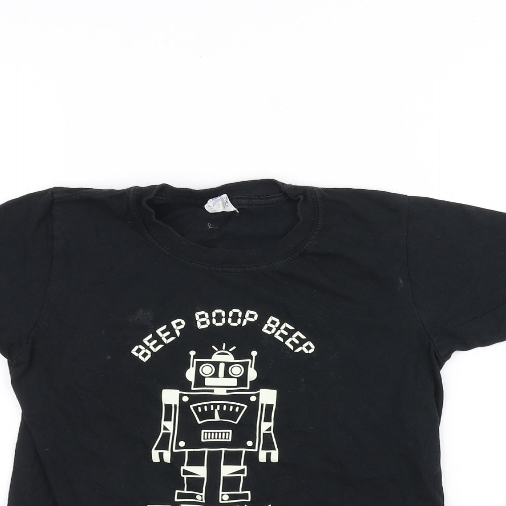 Gilden Boys Black   Basic T-Shirt Size M