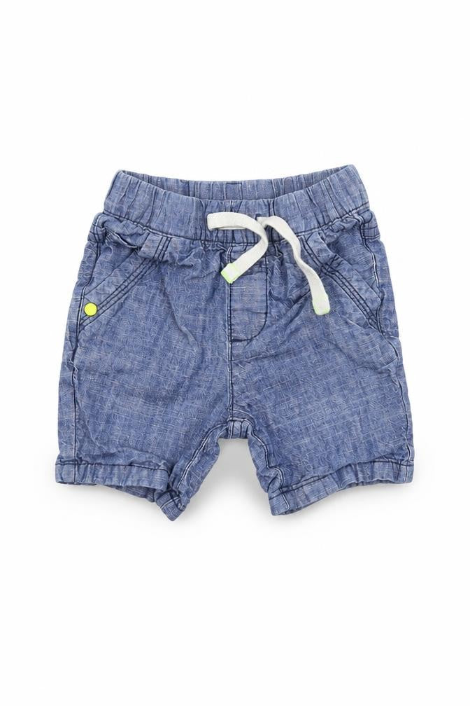 Front view of Next Baby Blue Cropped Trousers, size 9-12, Months