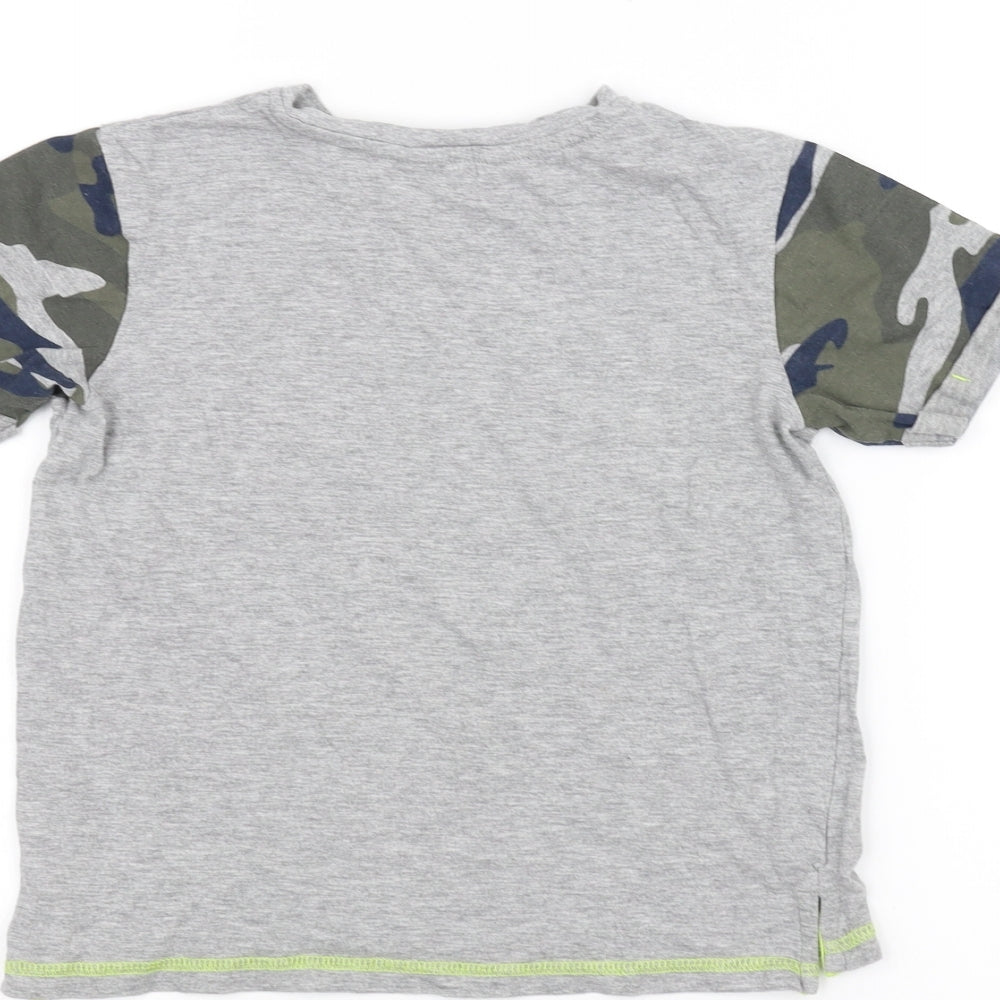 George Boys Grey   Basic T-Shirt Size 7-8 Years