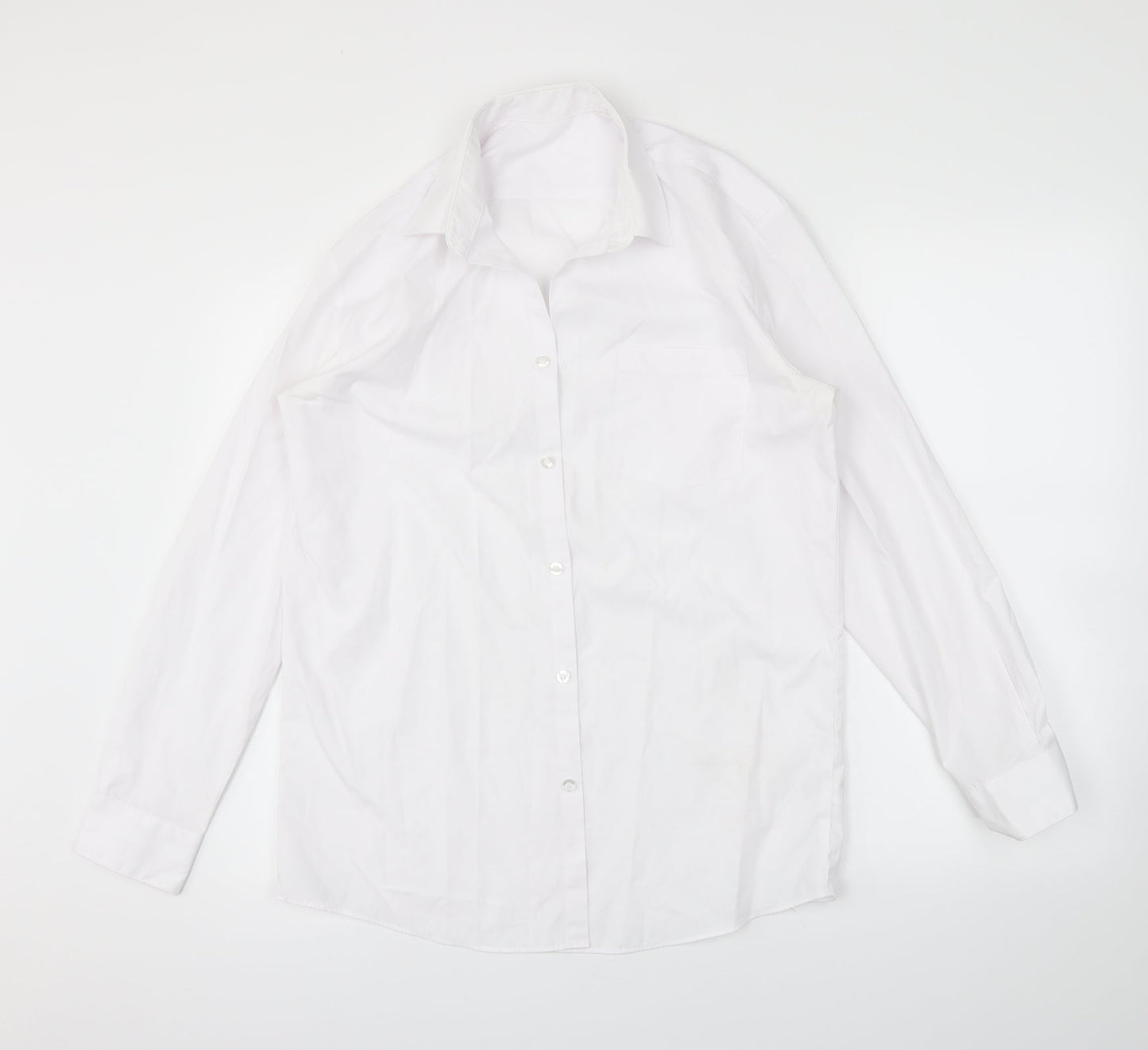 George Boys White   Basic Button-Up Size 15-16 Years
