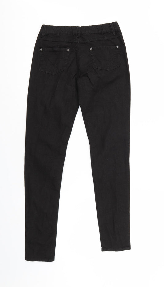 Denim & Co. Womens Black   Jegging Jeans Size 8 L30 in