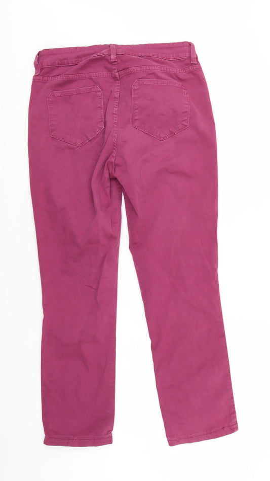 NxDYJ Womens Purple  Denim Straight Jeans Size 8 L28 in