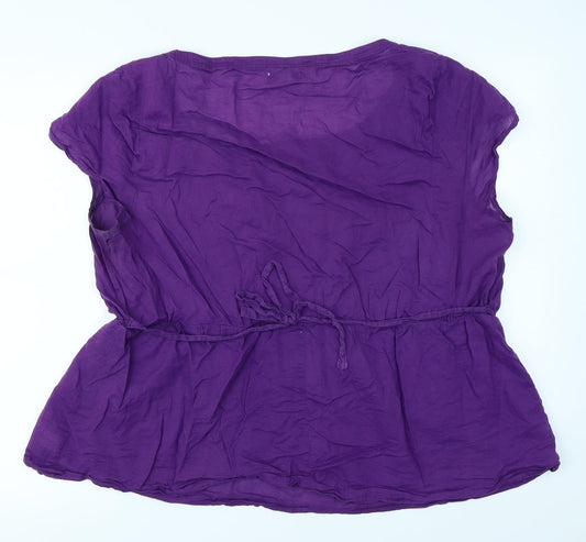 Old Navy Womens Purple   Basic Blouse Size 2XL