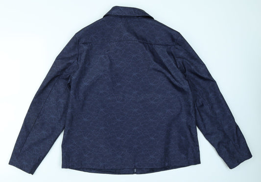 Bonmarché Womens Blue Floral  Jacket Blazer Size 16