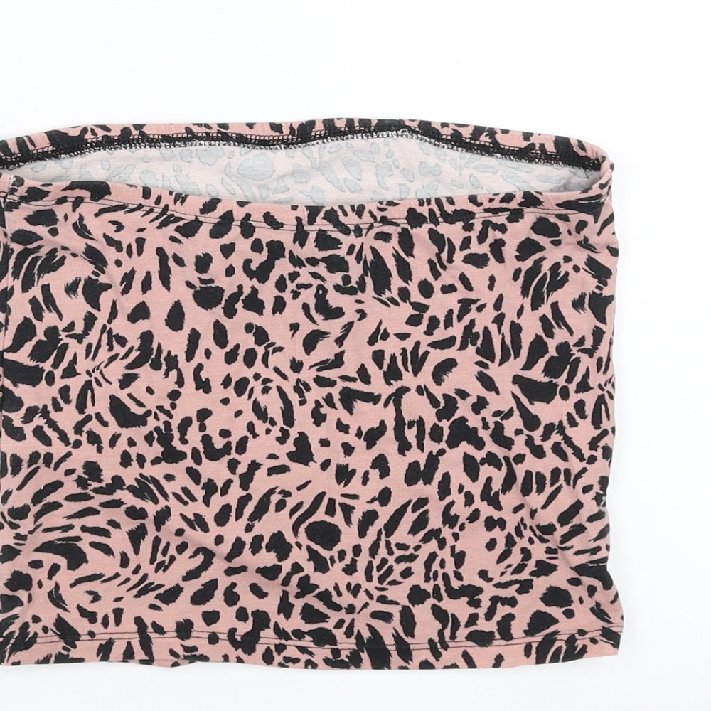 New Look Womens Pink   Cropped T-Shirt Size S