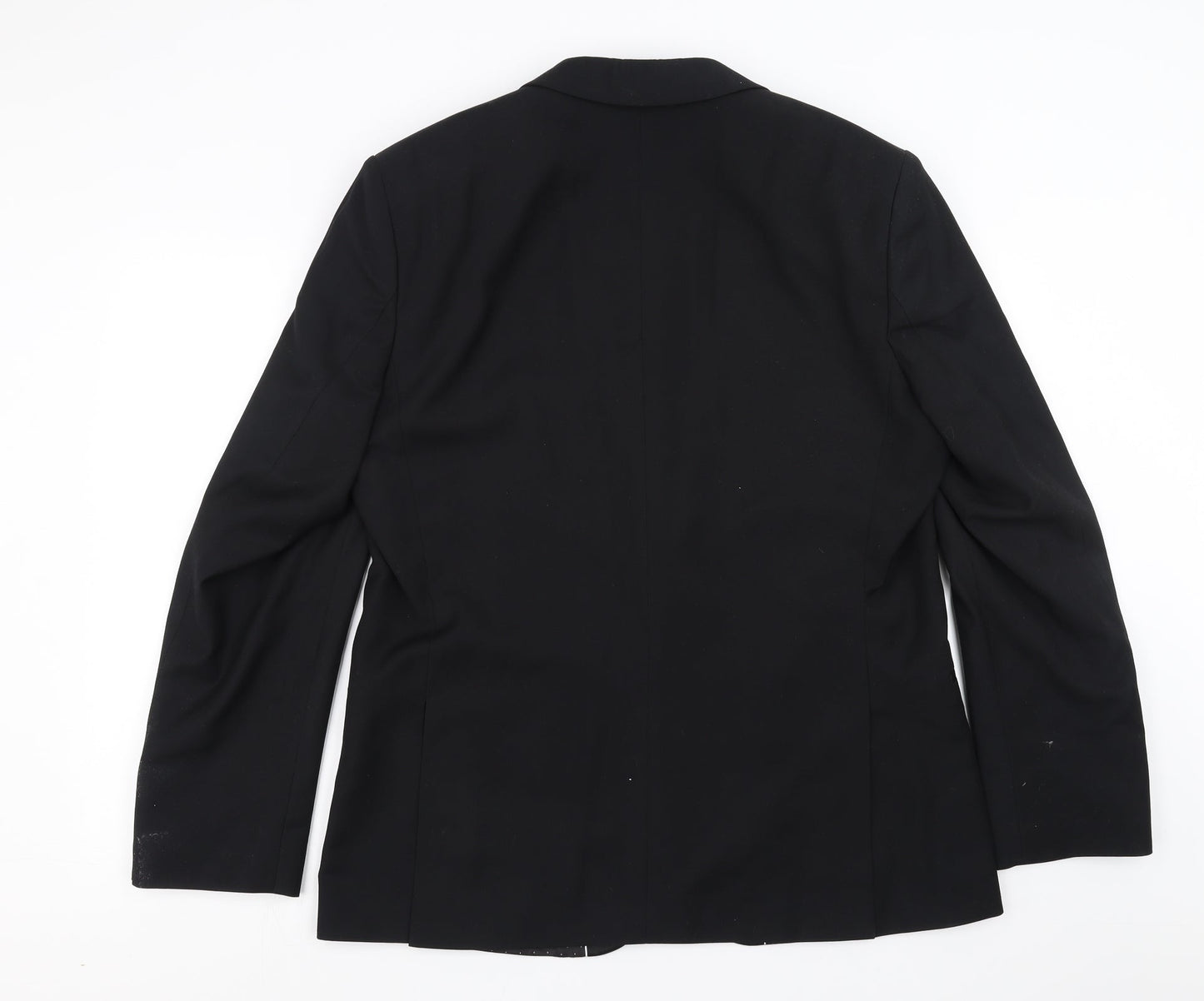 Limehaus Mens Black   Jacket Suit Jacket Size 44