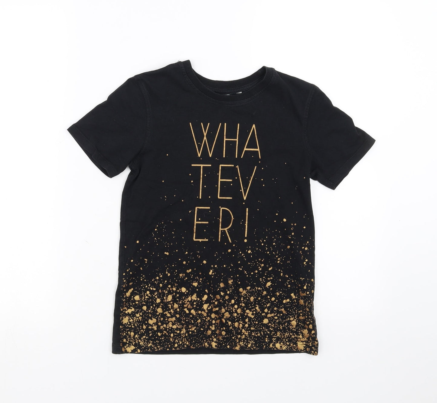 George Boys Black   Basic T-Shirt Size 8-9 Years  - whatever