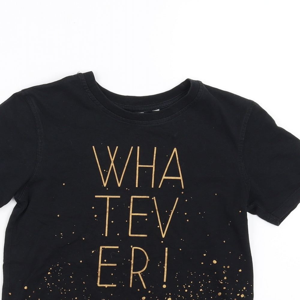 George Boys Black   Basic T-Shirt Size 8-9 Years  - whatever