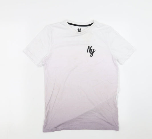 Very Boys White   Basic T-Shirt Size 12 Years