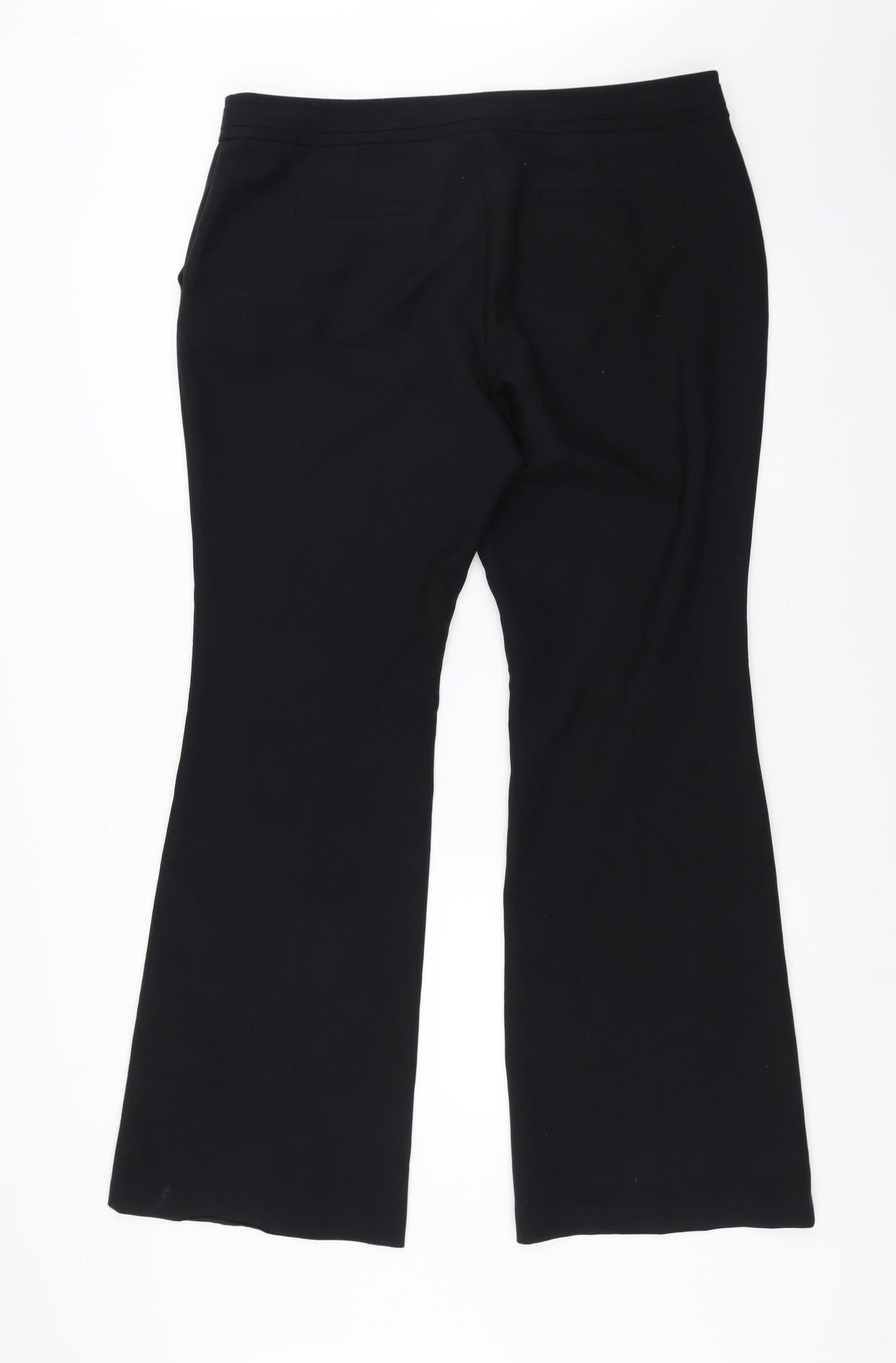 South Womens Black   Trousers  Size 16 L30 in