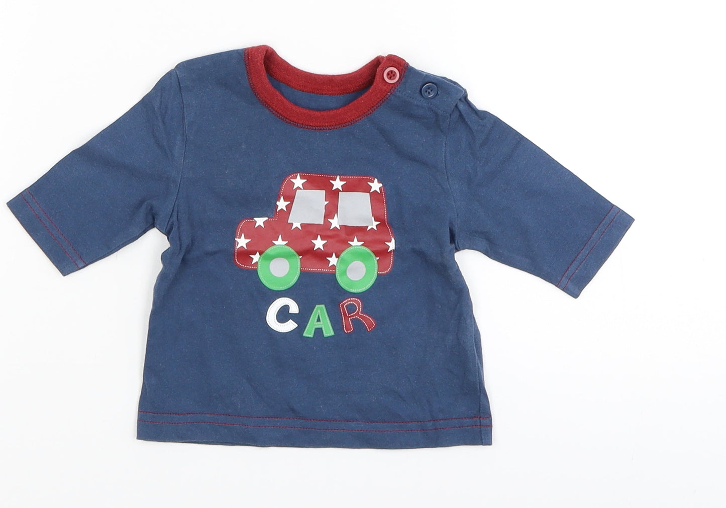 Cherokee Baby Blue   Basic T-Shirt Size Newborn  - car