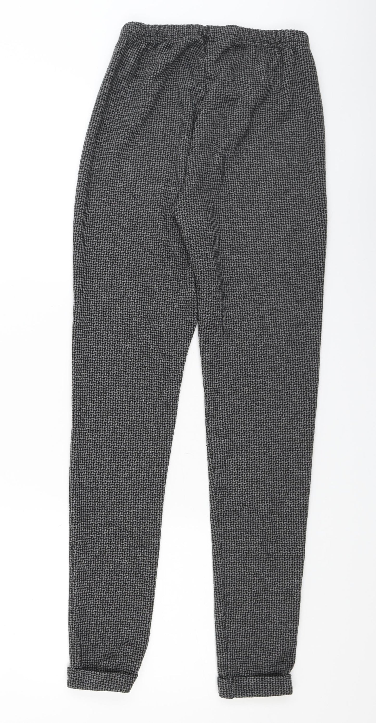 New Look Womens Grey   Cropped Leggings Size 8 L27 in