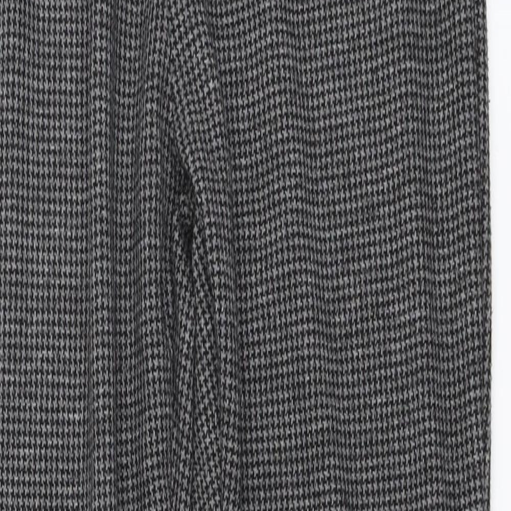 New Look Womens Grey   Cropped Leggings Size 8 L27 in