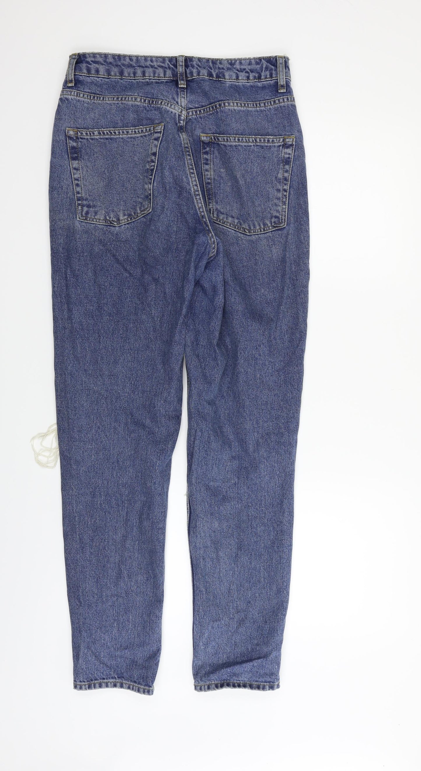 Topshop Womens Blue   Straight Jeans Size M L32 in