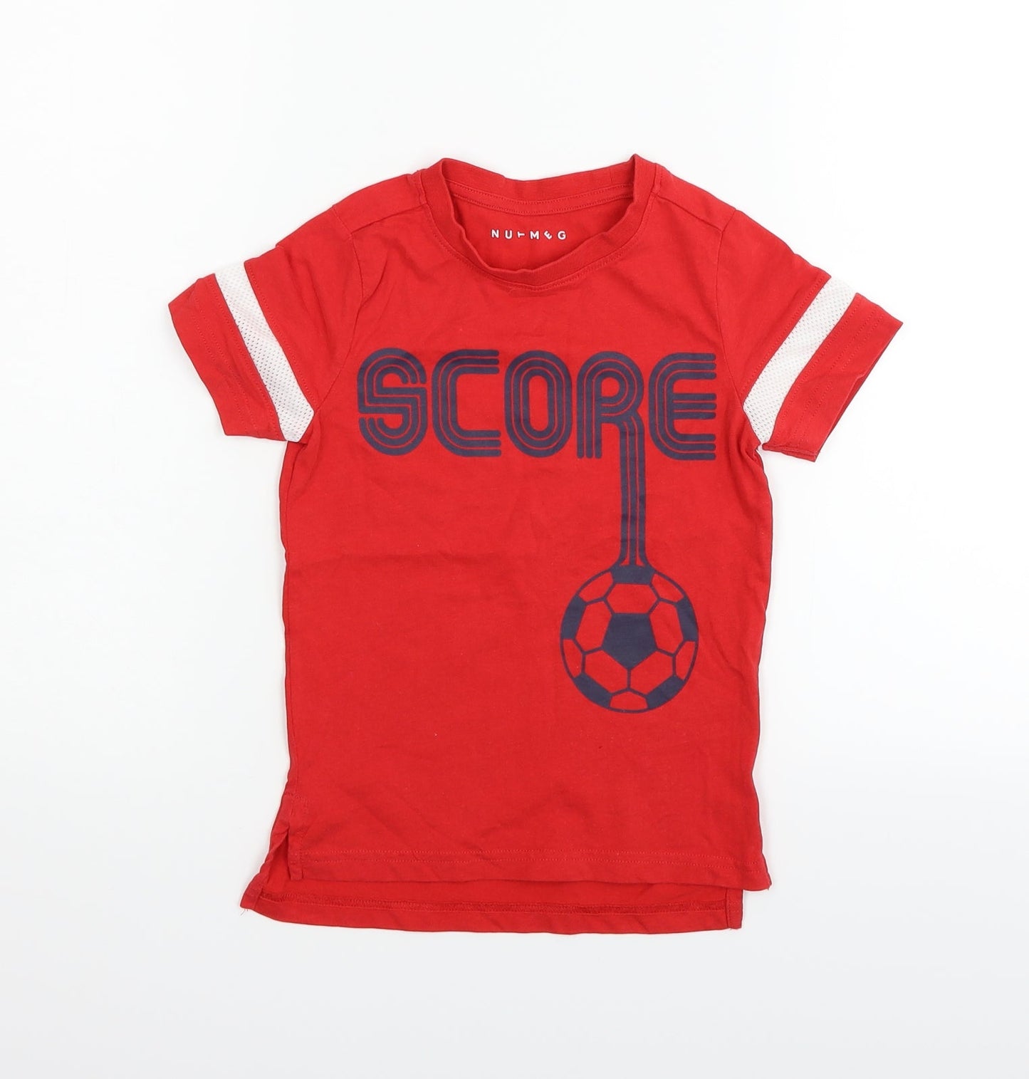Nutmeg Girls Red   Basic T-Shirt Size 4-5 Years