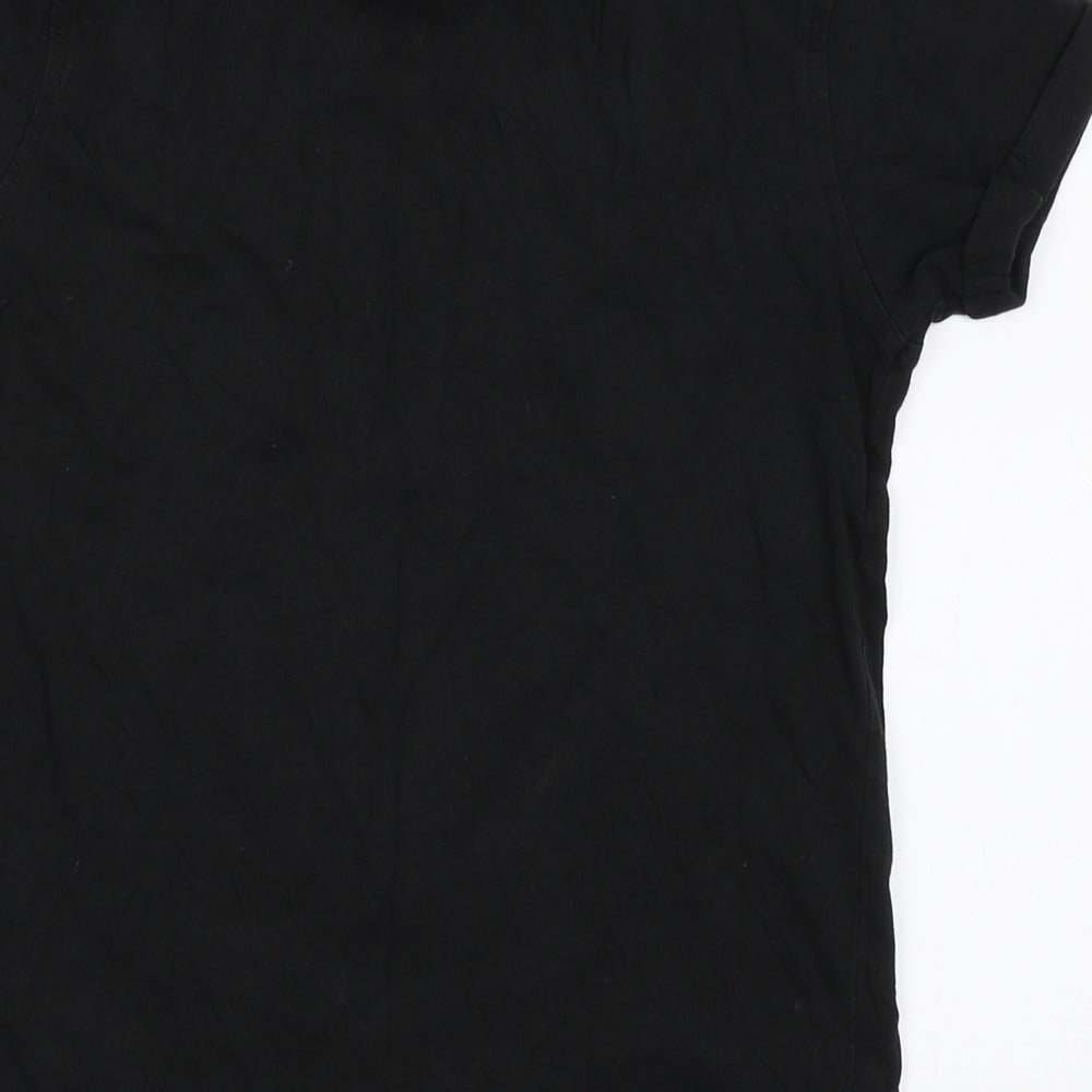 George Boys Black   Basic T-Shirt Size 8-9 Years