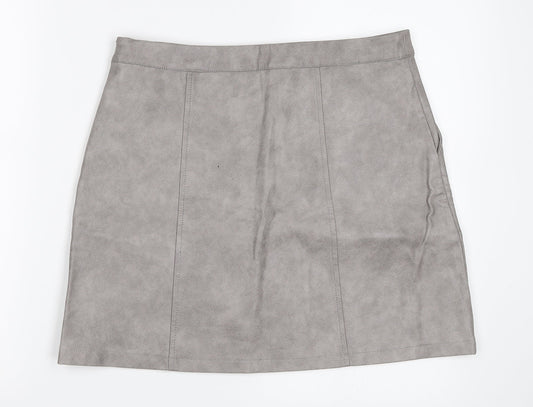 JCL Womens Grey   A-Line Skirt Size M