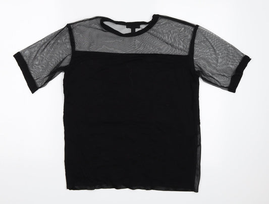 Topshop Womens Black   Basic Blouse Size 8