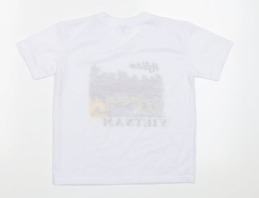 Preworn Boys White   Basic T-Shirt Size 6 Years  - vietnam