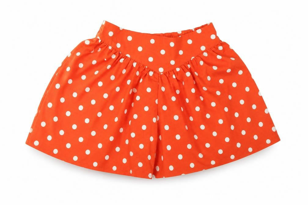 Next Girls Orange Polka Dot  Bermuda Shorts Size 6 Years