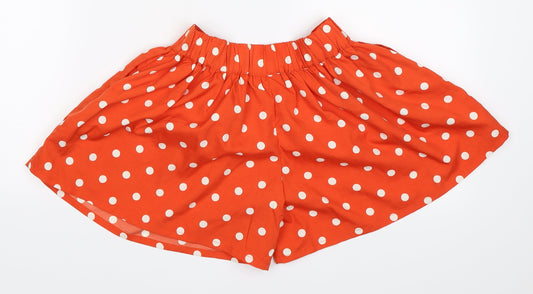 NEXT Girls Orange Polka Dot  Bermuda Shorts Size 6 Years