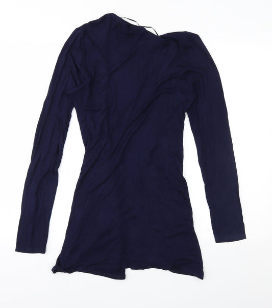 Decoy Womens Blue  Jersey Cardigan Jumper Size M