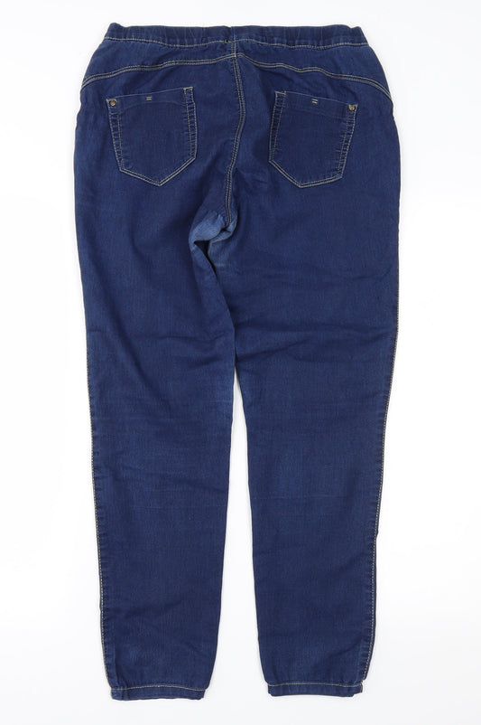 Denim & Co. Womens Blue  Denim Jegging Jeans Size 12 L27 in
