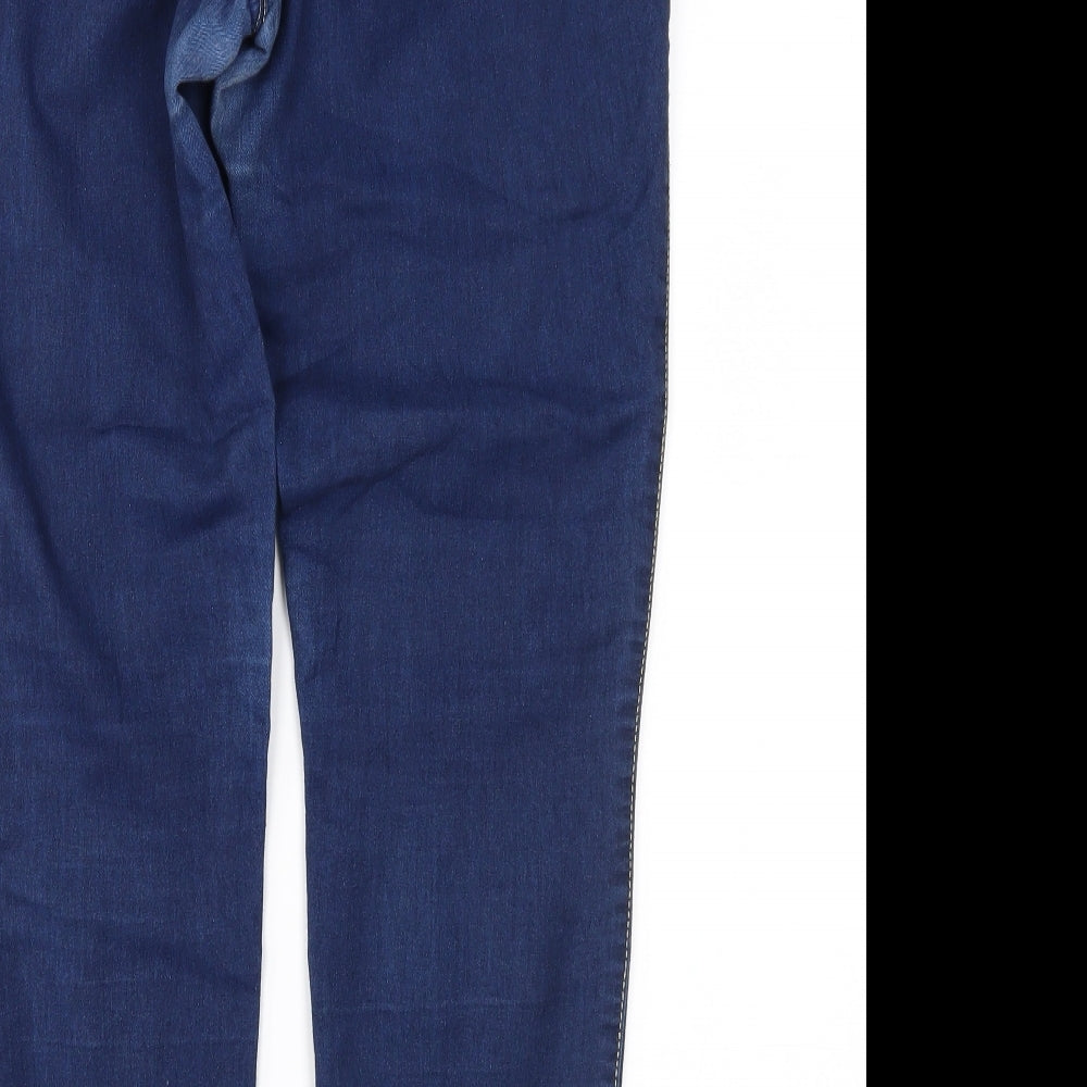 Denim & Co. Womens Blue  Denim Jegging Jeans Size 12 L27 in