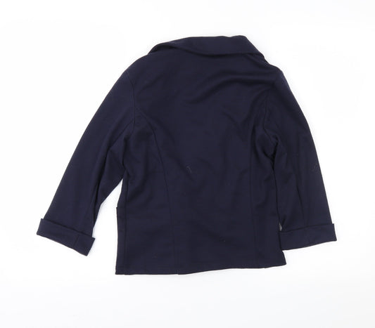 New Look Womens Blue  Jersey Jacket  Size 6