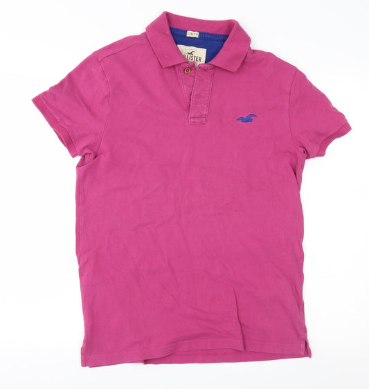 Hollister Mens Pink    Polo Size XS