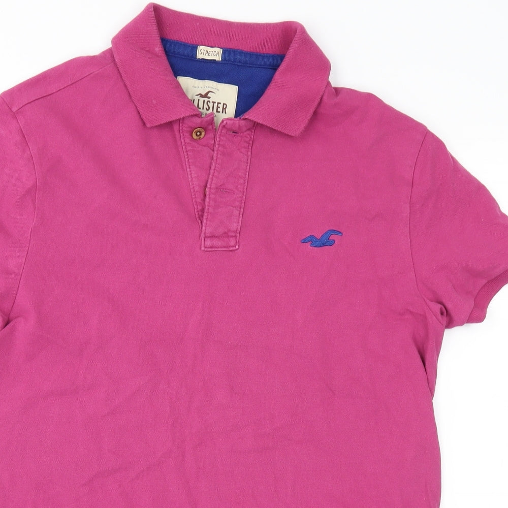Hollister Mens Pink    Polo Size XS