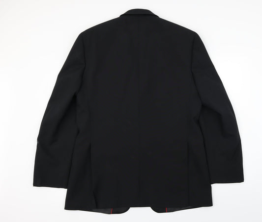 1860 Menswear  Mens Black   Jacket Blazer Size L