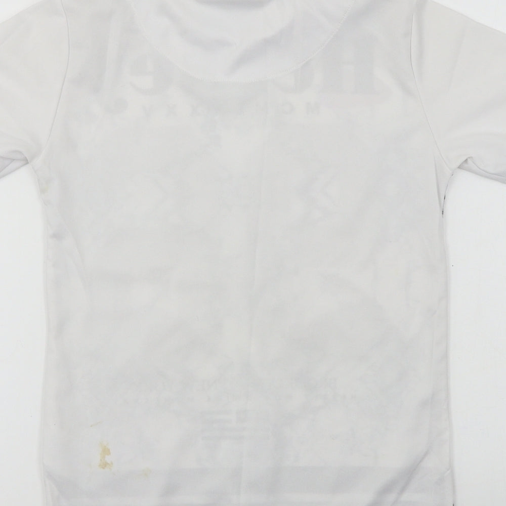 Hersey  Boys White   Basic T-Shirt Size 9-10 Years