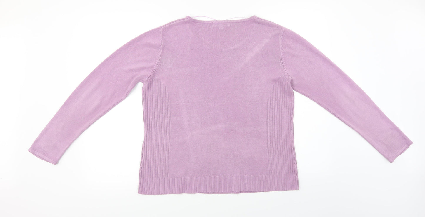 Klass Womens Purple   Pullover Jumper Size XL