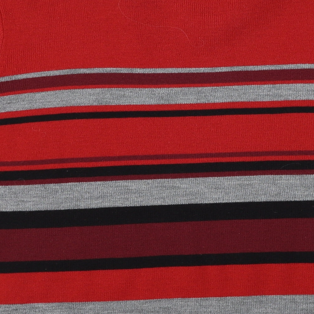 Berkertex Womens Red Striped  Pullover Jumper Size 18
