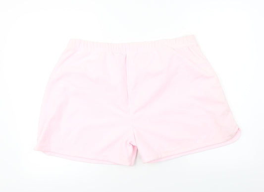 Jeff & Co  Womens Pink   Cut-Off Shorts Size 2XL